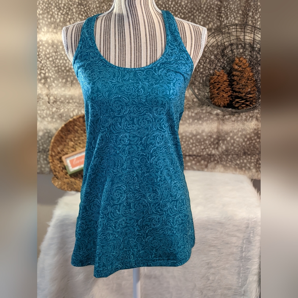 Lululemon blue print yoga top